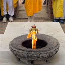 Peace Flame, Nepal Lumbini, Buddha's birthplace