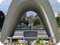 Peace Flame of Hiroshima, Japan